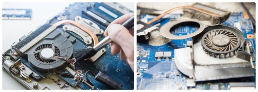 Čišćenje prašine iz laptopa