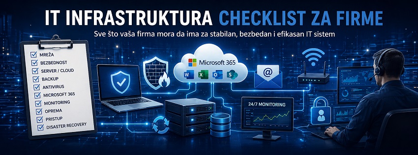 IT infrastruktura checklist za firme